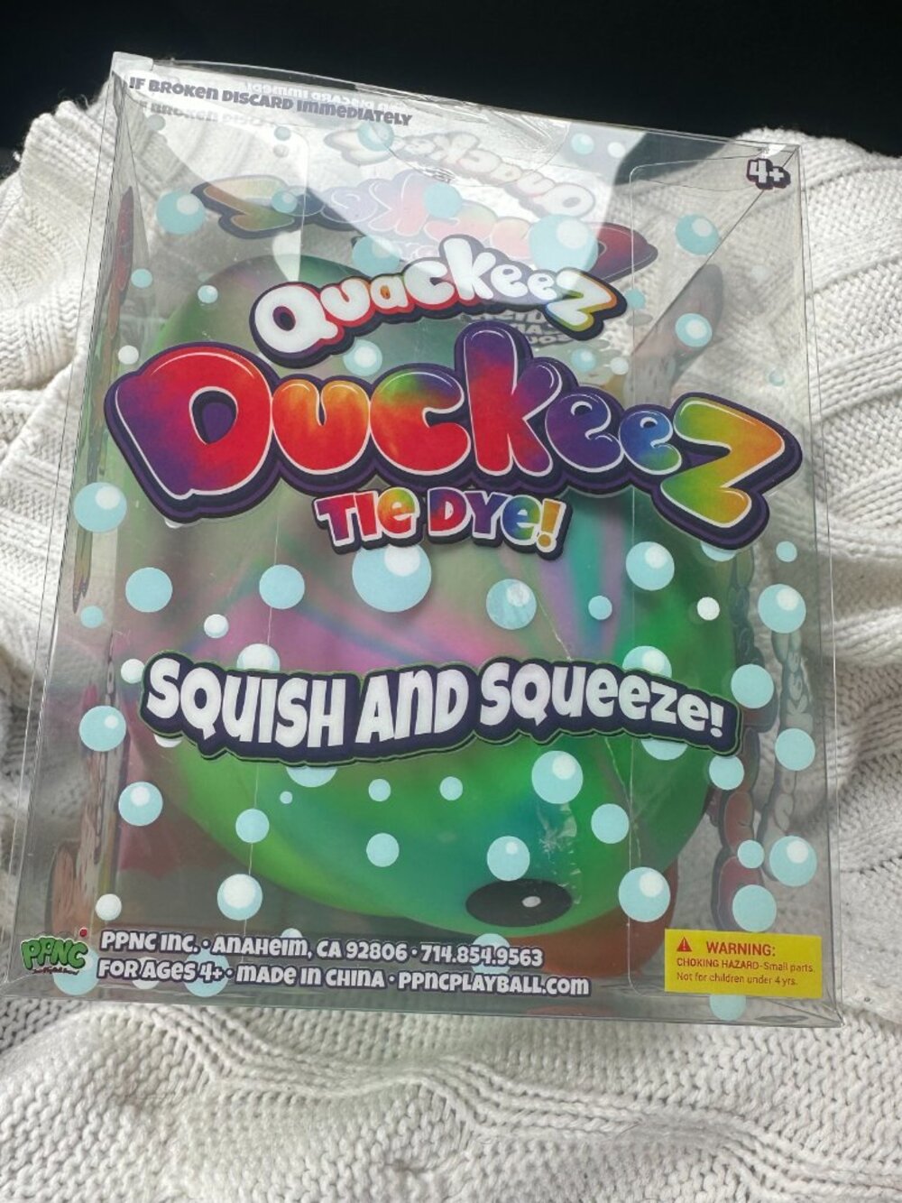 Quackeez Duckeez Tie Dye Squish